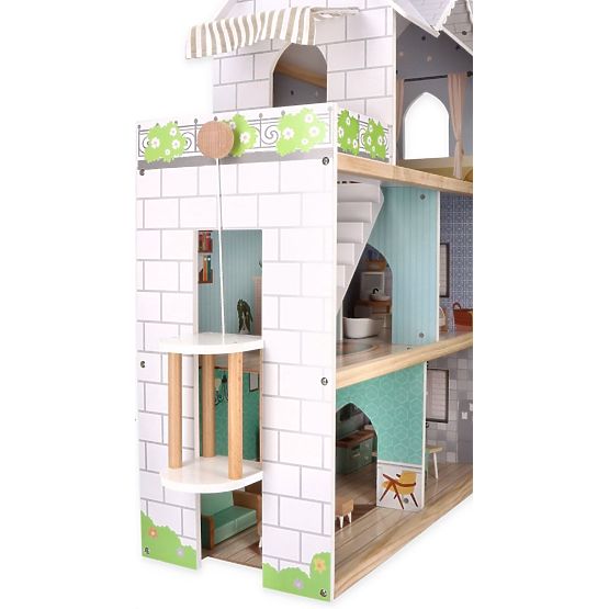 Veľký drevený domček pre bábiky