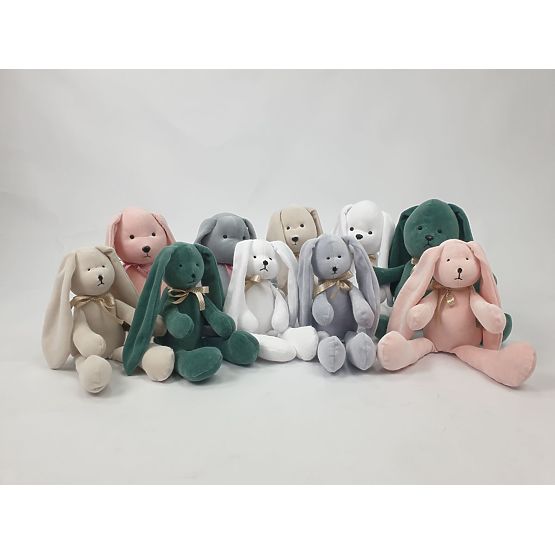 Velúrová hračka Králiček 35 cm - ružový