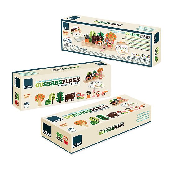 Vilac Drevená logická hra Postav to správne! Les