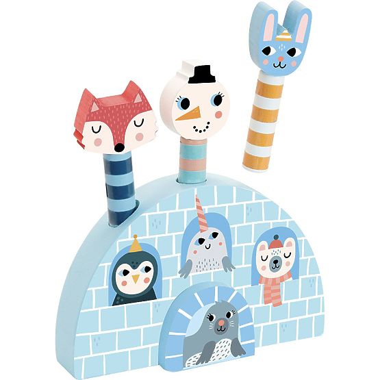 Vilac Drevená vystreľovacia hra zvieratká Iceland