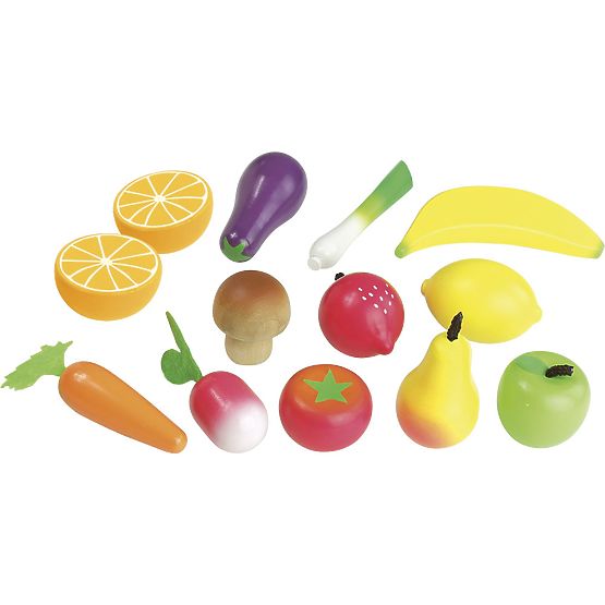 Vilac Drevený set ovocia a zelenina