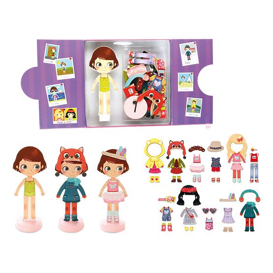 Vilac Magnetické obliekacie puzzle Chloe