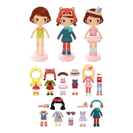 Vilac Magnetické obliekacie puzzle Chloe