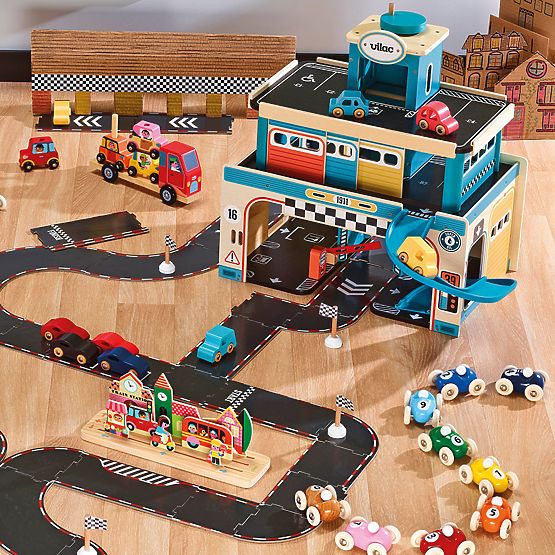 Vilac Sada 4 drevených autíčok City Vilacity