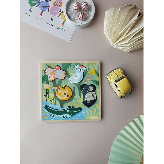 Vilac Senzorické vkladacie puzzle Jungle