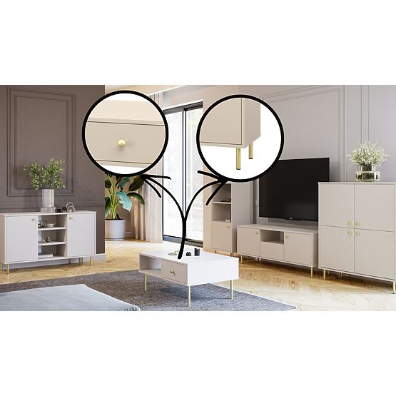 Vitrína stĺpik do obývacej izby Venus kašmír 1