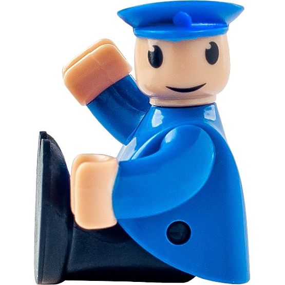 Vlak s batériovým rušňovodičom zelený