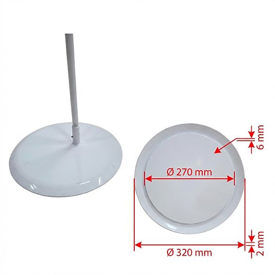 Voľne stojaci držiak baldachýnu