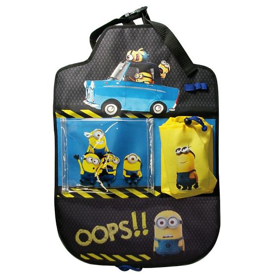 Vreckár do auta Disney Minions 40x60 cm Čierna