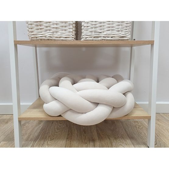 Vrkôčikový mantinel 240 cm - biely