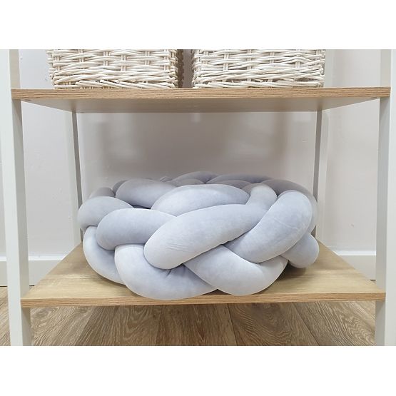 Vrkôčikový mantinel 240 cm - šedý