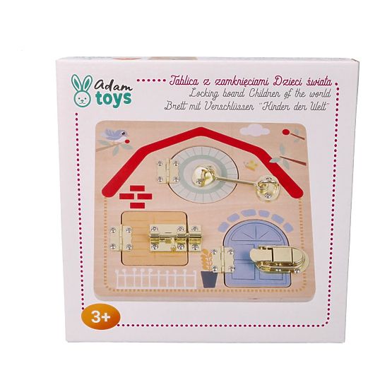 Vzdelávacia tabuľa so zámkami - Deti sveta