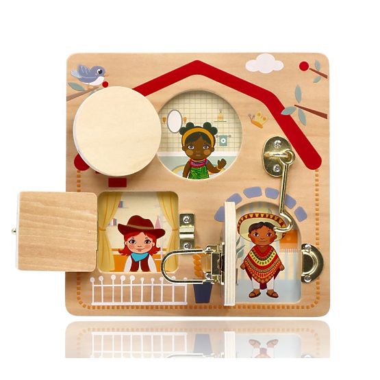 Vzdelávacia tabuľa so zámkami - Deti sveta