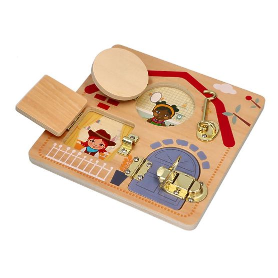 Vzdelávacia tabuľa so zámkami - Deti sveta