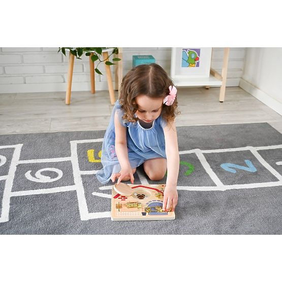 Vzdelávacia tabuľa so zámkami - Deti sveta