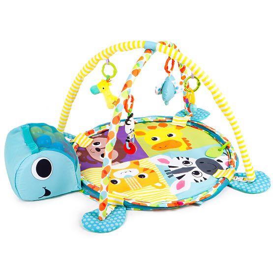 Vzdelávacie hracia deka s loptičkami - Želvička
