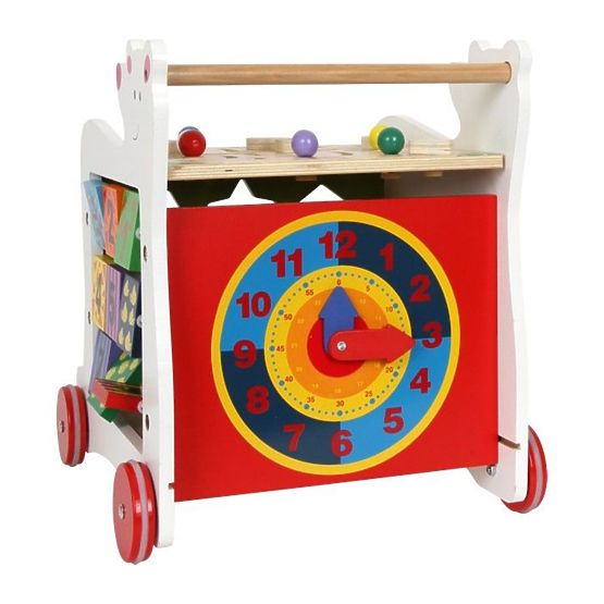 Vzdelávacia hračka Medvedík - chodítko 4v1