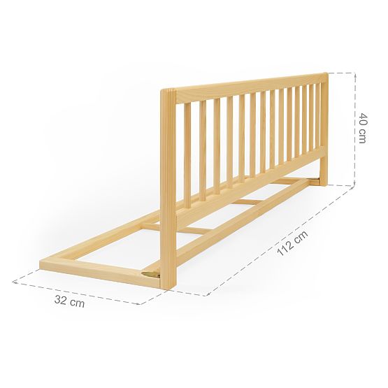 Zábrana na posteľ F - biela