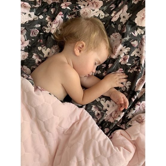 Zateplená detská deka Nočná kvety