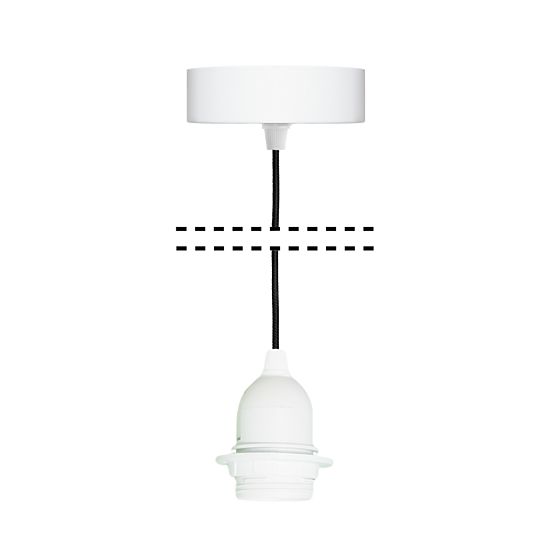 Závesný kábel s objímkou 55 cm