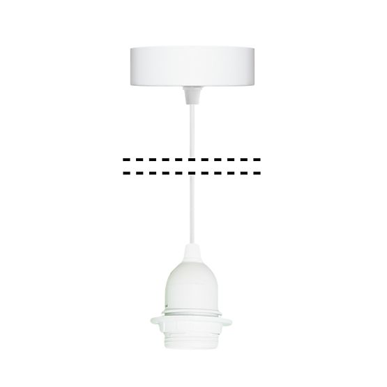 Závesný kábel s objímkou 55 cm
