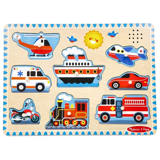 Zvuková skladačka - Vozidlá - hudobné puzzle