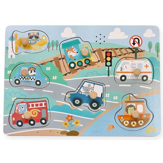 Zvukové puzzle Vozidlá