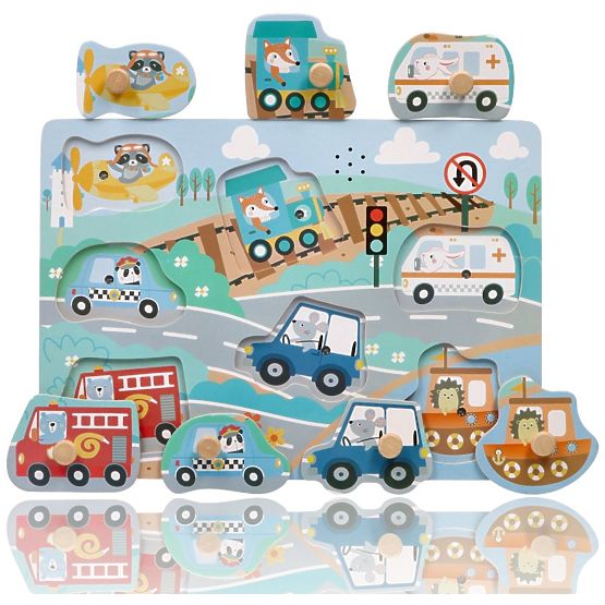 Zvukové puzzle Vozidlá