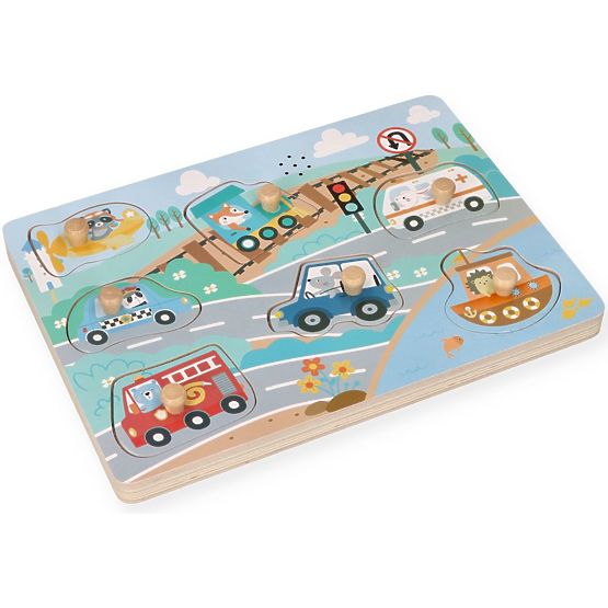 Zvukové puzzle Vozidlá