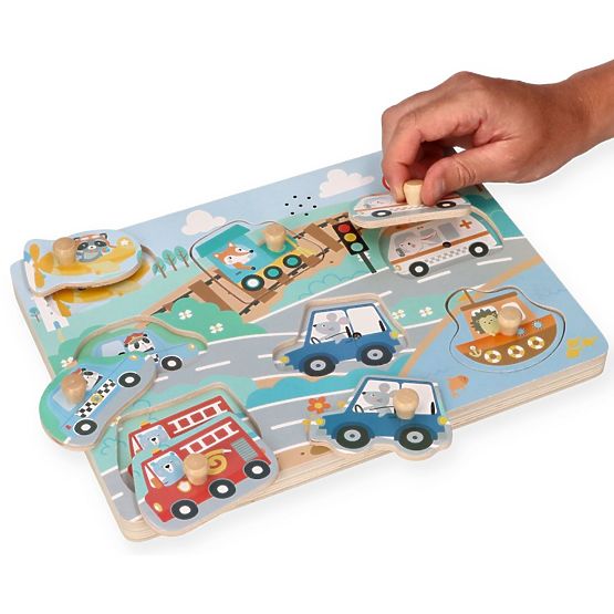 Zvukové puzzle Vozidlá