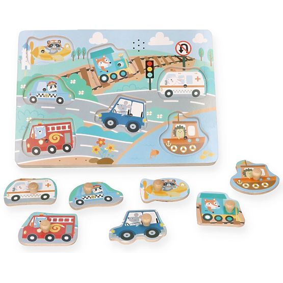 Zvukové puzzle Vozidlá