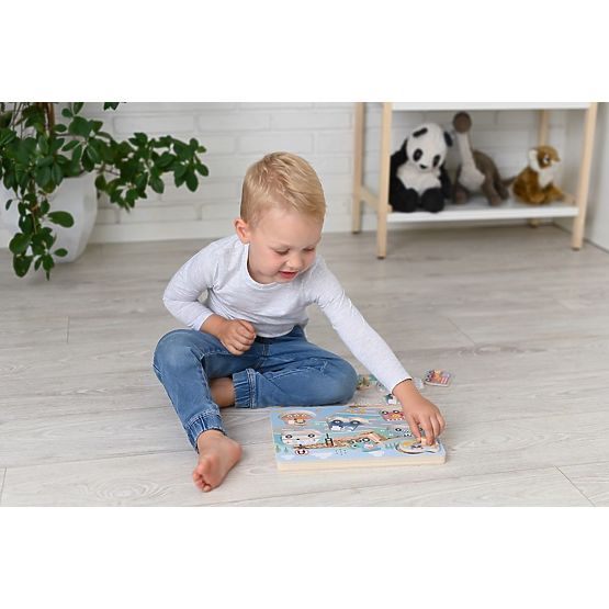 Zvukové puzzle Vozidlá