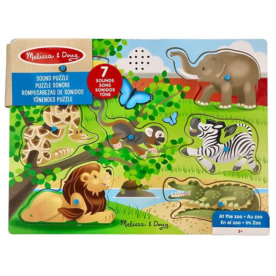 Zvukové puzzle Zvieratá zo Zoo
