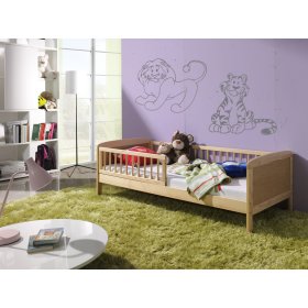 Detská posteľ Junior - 140x70 cm - prírodná, Ourbaby