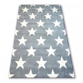Detský koberec šedý - biele hviezdičky, F.H.Kabis