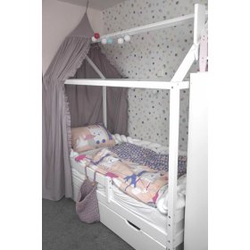 Detská posteľ domček Paul - biela