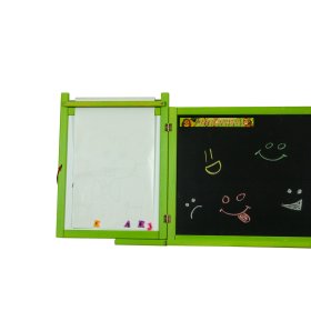 Detská magnetická / kriedová tabuľa na stenu - zelená
