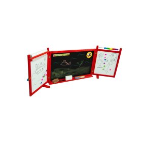Detská magnetická / kriedová tabuľa na stenu - červená, 3Toys.com