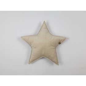 Vankúšik hviezda - svetlo béžový
