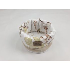 Úložný košík na plienky - Kvety bavlny