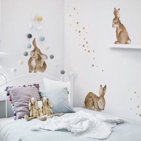 Dekorácia na stenu DEKORNIK - Happy Rabbits, Dekornik