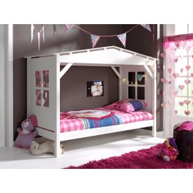 Detská posteľ - domček Pino - biela