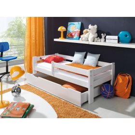 Detská posteľ so zábranou - biela, Ourbaby