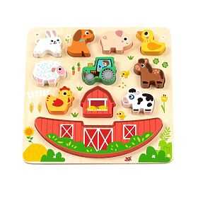2Kids Toys Balančné puzzle Farma 2 v 1, 2Kids Toys