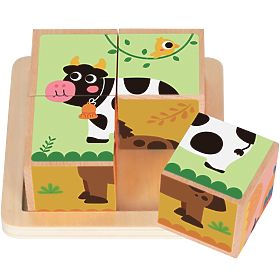 2Kids Toys Drevené kocky Farma 2, 2Kids Toys