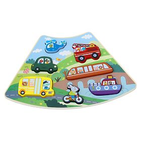 2Kids Toys Drevené puzzle Kruh prepojiteľné 6 v 1
