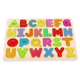 Drevená skladačka abeceda - veľké písmená