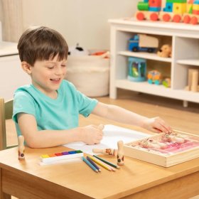 Melissa & Doug - drevená pečiatky v krabičke