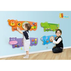 Vzdelávacie hračka na stenu - Medveď