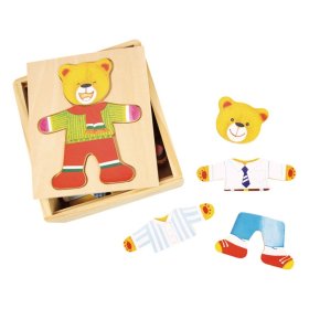 Bigjigs Toys Oblékací puzzle Pán medveď